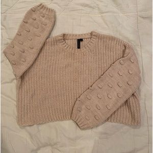 Cream trendy sweater